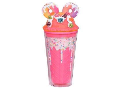 Sparkys Kelímek s víčkem a brčkem Donuts 480ml sv. růžový