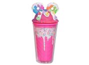 Sparkys Kelímek s víčkem a brčkem Donuts 480ml tm. růžový