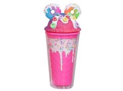 Sparkys Kelímek s víčkem a brčkem Donuts 480ml tm. růžový