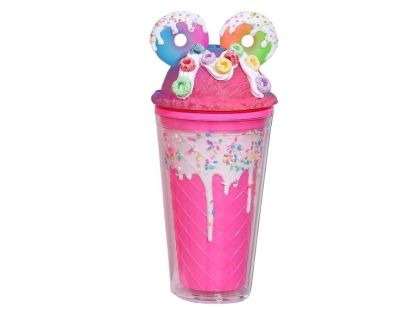Sparkys Kelímek s víčkem a brčkem Donuts 480ml tm. růžový