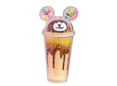 Sparkys Kelímek s víčkem a brčkem Medvídek 480ml béžový