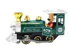 Sparkys Kovová Lokomotiva se zvukem a světlem zelená