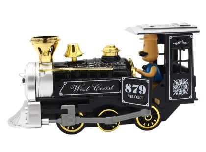 Sparkys Kovová Lokomotiva se zvukem a světlem zelená