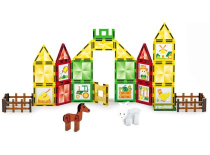 Sparkys Magnetická stavebnice - Farma s malováním 46 ks