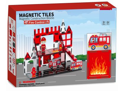 Sparkys Magnetická stavebnice - Hasiči 32 ks