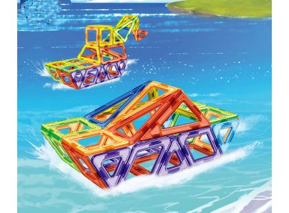 Sparkys Magnetická stavebnice 104 ks- Loď