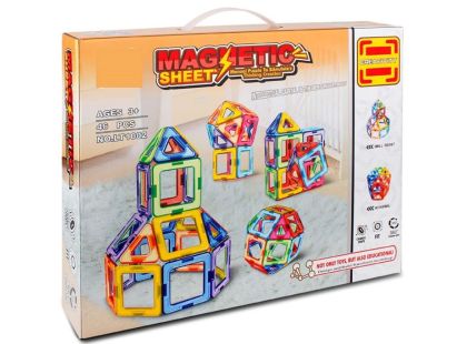 Sparkys Magnetická stavebnice Magnetic Sheet 46 dílků