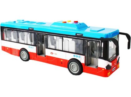 Sparkys Městský autobus na setrvačník s osvětlením a zvukem - červený