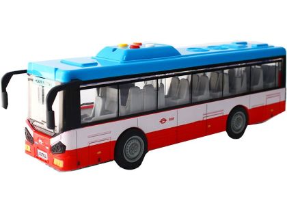 Sparkys Městský autobus na setrvačník s osvětlením a zvukem - červený
