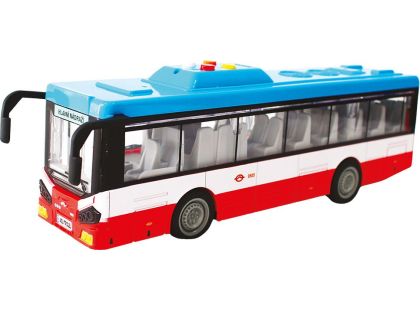 Sparkys Městský autobus na setrvačník s osvětlením a zvukem - červený