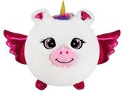 Sparkys Nafukovací plyšový kamarád - Jednorožec bílý 30 cm