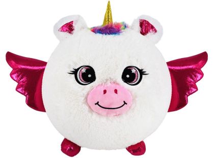 Sparkys Nafukovací plyšový kamarád - Jednorožec bílý 30 cm
