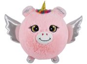 Sparkys Nafukovací plyšový kamarád - Jednorožec růžový 23 cm