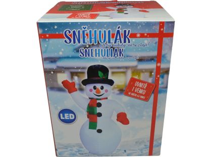 Sparkys Nafukovací svítící mávající sněhulák 187 cm