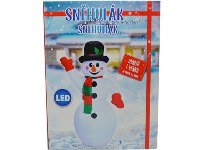 Sparkys Nafukovací svítící mávající sněhulák 187 cm