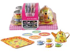 Sparkys Plechová čajová sada s příslušenstvím 15 ks