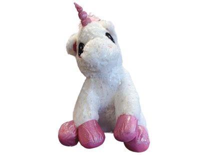 Sparkys PLYŠÁKOV - Jednorožec sedící 45 cm bílý