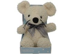 Sparkys PLYŠÁKOV - Myšák s mašlí 15 cm bílý