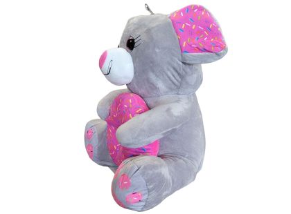 Sparkys PLYŠÁKOV - Šedá myška s donutem 45 cm