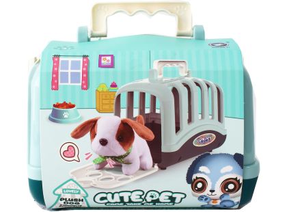 Sparkys Plyšový mazlíček v přepravce - sada 15 ks zelená