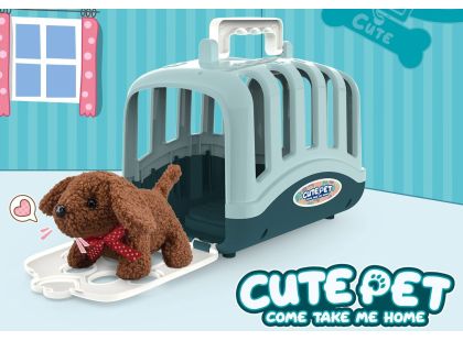 Sparkys Plyšový mazlíček v přepravce - sada 15 ks zelená