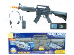 Sparkys POLICIE - Samopal s vysílačkou set 4 ks