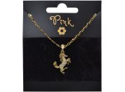 Sparkys Pozlacený řetízek s přívěskem KŮŇ