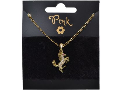 Sparkys Pozlacený řetízek s přívěskem KŮŇ