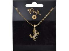 Sparkys Pozlacený řetízek s přívěskem KŮŇ
