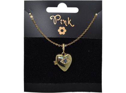 Sparkys Pozlacený řetízek s přívěskem s otevíracím SRDCEM