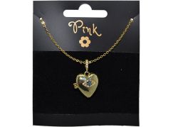 Sparkys Pozlacený řetízek s přívěskem s otevíracím SRDCEM