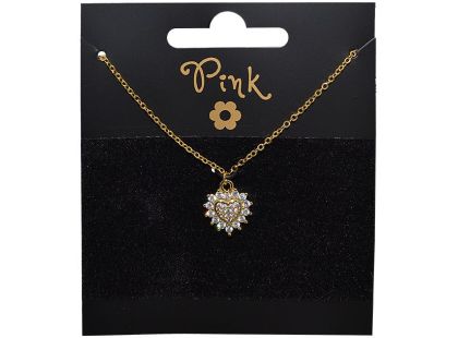 Sparkys Pozlacený řetízek s přívěskem SRDCE V SLUNCI