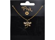 Sparkys Pozlacený řetízek s přívěskem VÁŽKA