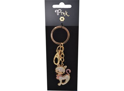 Sparkys Přívěsek na klíče - Diamantová Kočka