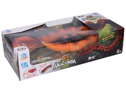 Sparkys RC Had s biomimikry a svítícími očima - oranžový