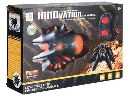 Sparkys RC Pavouk s biomimikry a svítícími očima - oranžový