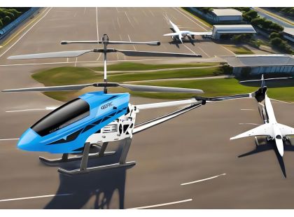 Sparkys RC Vrtulník M4 s kamerou modrý