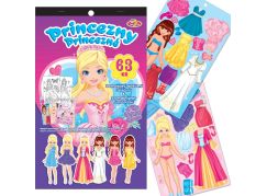 Sparkys Samolepky oblečení + omalovánky PRINCEZNY