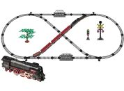 Sparkys SET Elektrická vláčkodráha - Parní lokomotiva s kouřem, světlem a zvukem na baterie