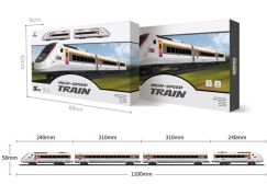 Sparkys Set železnice - Elektrická lokomotiva s vagóny a příslušenstvím