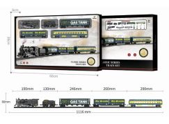 Sparkys Set železnice - Parní lokomotiva s vagóny a příslušenstvím