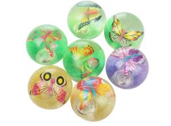 Sparkys Skákací svítící vodní míč MOTÝL 6 cm