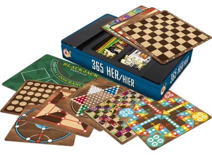 Sparkys STUDO GAMES - 365 společenských her v plechovém pouzdře