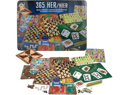 Sparkys STUDO GAMES - 365 společenských her v plechovém pouzdře