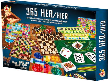 Sparkys STUDO GAMES - 365 společenských her v plechovém pouzdře