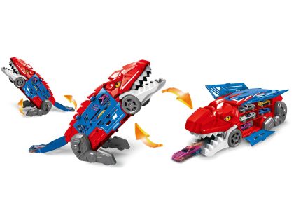 Sparkys Transformující se dinosaurus 2v1 garáž s katapultem