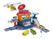 Sparkys Velký SET garáž 32 ks s autem měnící barvu a letadlem