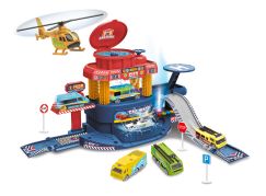 Sparkys Velký SET garáž 32 ks s autem měnící barvu a letadlem