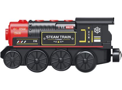 Sparkys vláčky - RC Parní vlak - černý (se zvuky, světly a kouřovými efekty)