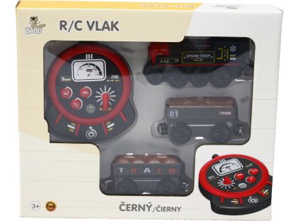 Sparkys vláčky - RC Parní vlak - černý (se zvuky, světly a kouřovými efekty)